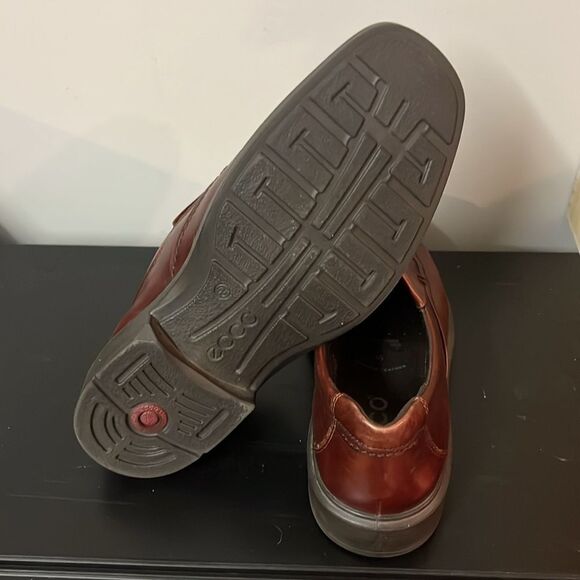Ecco‎ Helsinki Shoes Bike Toe Slip On Loafer EU 45/US 11-11.5 Cocoa Brown B62 main image 5